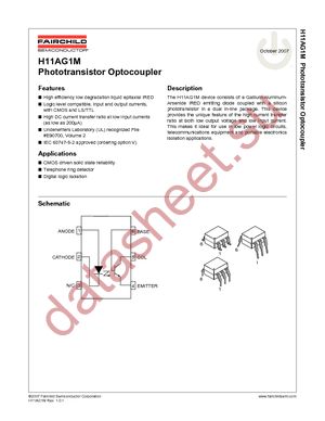 H11AG1TVM datasheet  